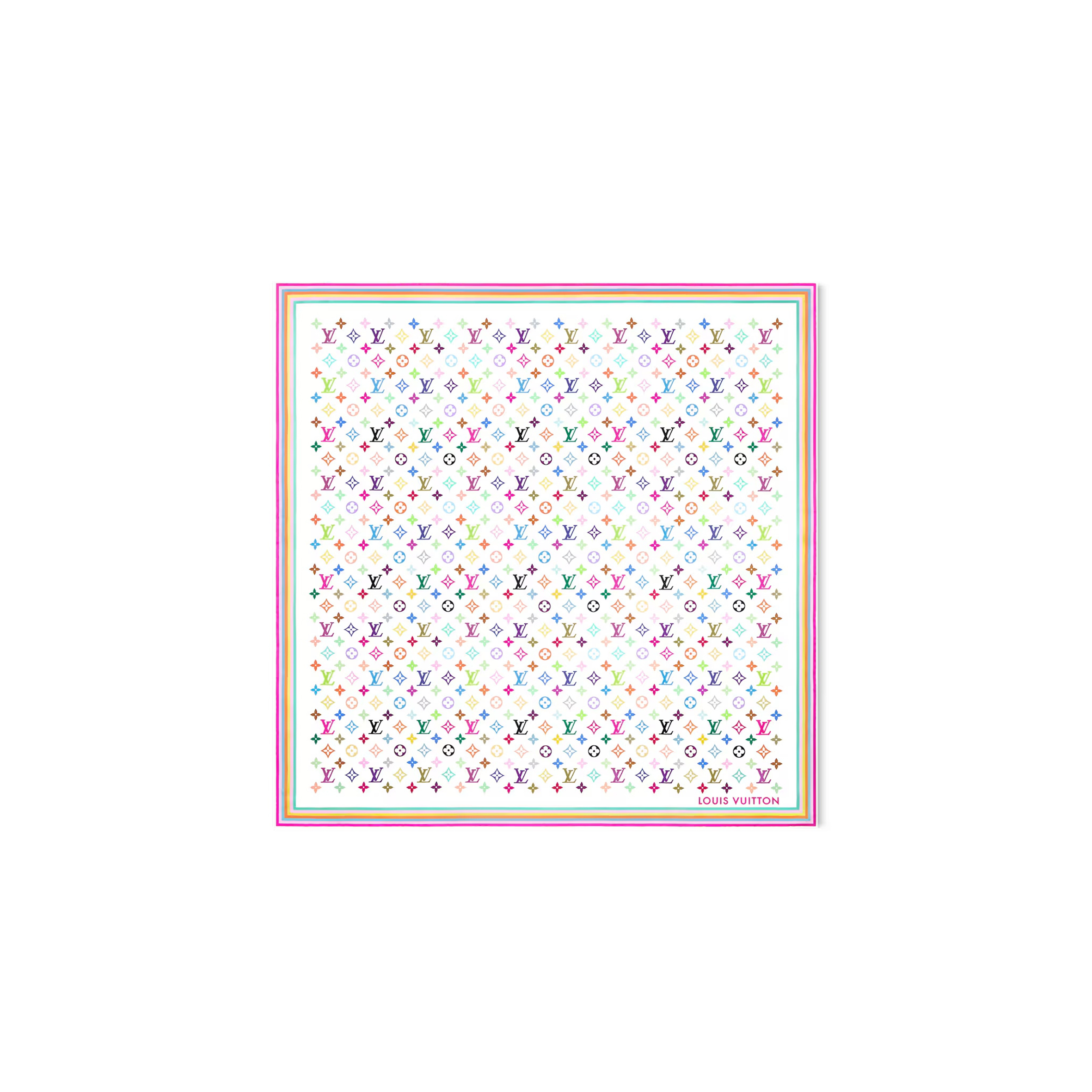 LOUIS VUITTON MURAKAMI LV X TM MONOGRAM MULTICOLOR SQUARE 90 M94967 (90*90cm)